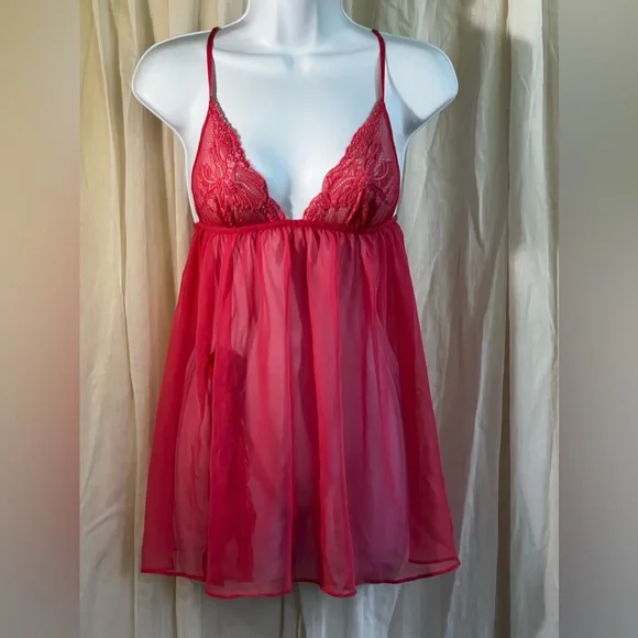 Victoria’s Secret hot pink chemise slip - Picture 1 of 8